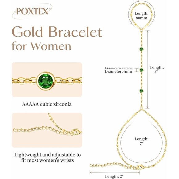 Gold-Style 11Dainty Stack Beaded Pearl Rope Bracelets Jewelry Gifts for Women - Picture 5 of 7